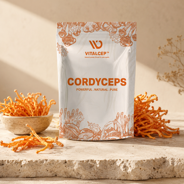 Cordyceps Militaris Raw & Dried (Keedajadi) | Lab-Tested | Vitalcep
