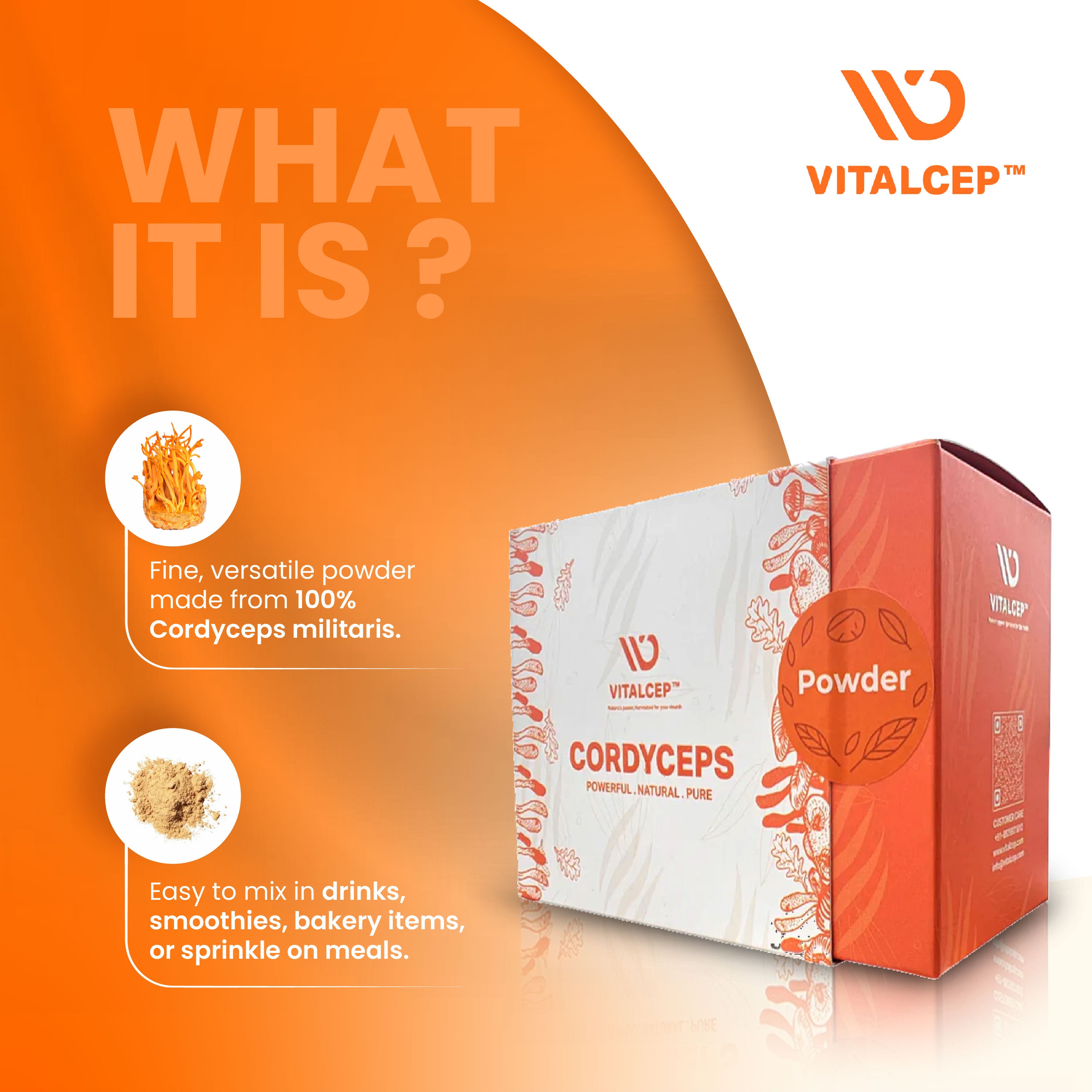 Cordyceps Powder (sachets of 1 gram)